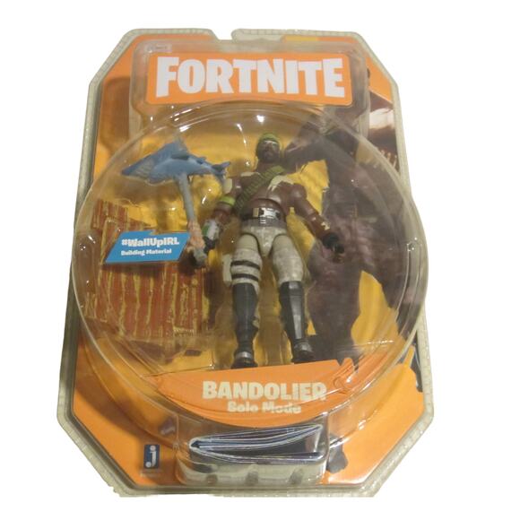 Fortnite Bandolier Solo Mode 4" Action Figure Jazwares With Accessories NIP - Picture 2 of 6